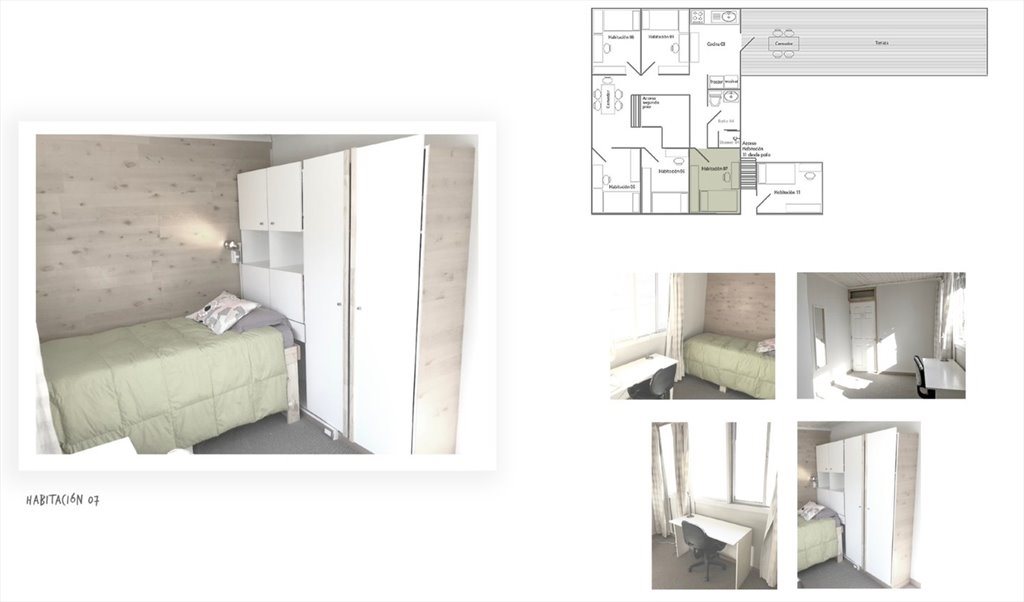 Pieza en arriendo en Capellán Abarzúa, Providencia - Habitaciones para chicas de intercambio o Chilenas en Providencia. | CompartoDepto - Image 2
