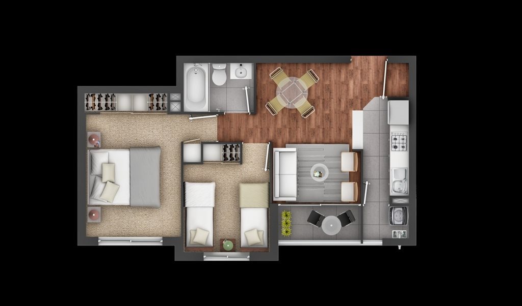 Pieza en arriendo en Titán, Pila del Ganso - Depto Barrio Parque-Estación Central | CompartoDepto - Image 3