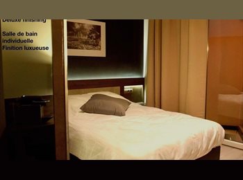 Appartager BE - room 2/Studio de Luxe Meublé - Salle de douche Privative - Service de Nettoyage, Etterbeek - 540 € pm