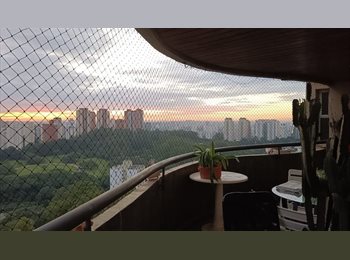 Roomgo BR - Conforto e privacidade em apartamento com varanda!!, Morumbi - R$ 1.900 Por mês