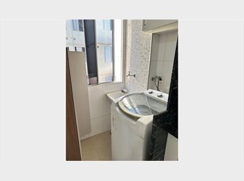 Roomgo BR - Apartamento mobiliado com sacada, espaço ao ar livre, mercado.., Campinas - R$ 1.100 Por mês