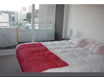 CompartoDepto CL - hab. con baño en depto a pasos del terminal de buses, Viña del Mar - CH$290.000 por mes
