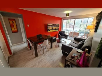 CompartoDepto CL - (6° octubre) Cama dos Plazas, metros M. Eyzaguirre y Ñuñoa., Ñuñoa - CH$320.000 por mes