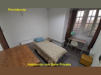 CompartoDepto CL - Habitación con Baño Privado (cerca U America), Providencia - CH$300.000 por mes