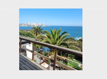 CompartoDepto CL - Casa a 5 min caminando playa amarilla, vista al mar, Concón - CH$450.000 por mes