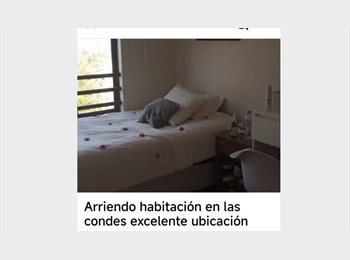 CompartoDepto CL - Se arrienda habitación en las condes excelente ubicación frente al parque araucano ambiente tranquil, Vitacura - CH$300.000 por mes