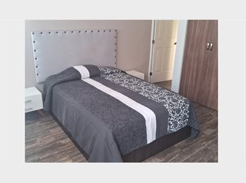 Roomgo MX - Habitacion de lujo amueblada en zona residencial por zona de hospitales del sur, Tlalpan - MX$7,300 por mes