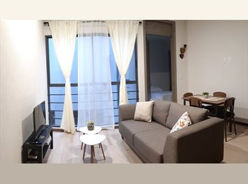 Roomgo MX - Comfortable, furnished room in new apartment (close to Colonia Roma, Juarez and Centro), México - D.F. - MX$7,500 por mes