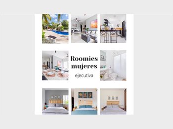 Roomgo MX - Habitación unipersonal Mujer ejecutiva, Cancún - MX$8,500 por mes