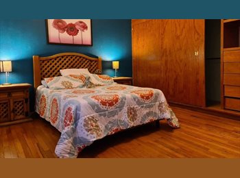 Roomgo MX - Habitación amplia para dama, lugar seguro, Coyoacán - MX$7,750 por mes