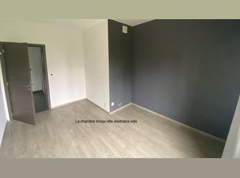 Appartager BE -  Chambre avec terrasse privée dans coloc de 2 — Woluwe St-Lambert / Schaerbeek (à 2 pas de Diamant), Woluwe Saint Lambert - Sint Lambrechts Woluwe - 800 € pm