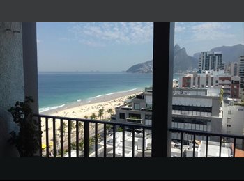 Roomgo BR - EXCELENTE QUARTO FRENTE PRAIA DE IPANEMA, Ipanema - R$ 2.200 Por mês