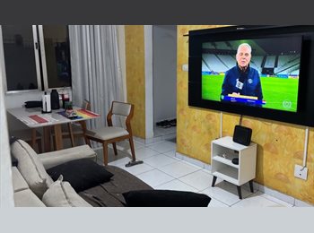 Roomgo BR - Ap grande - Boa Vista - São Vicente ( santosdrigo), São Vicente - R$ 1.300 Por mês