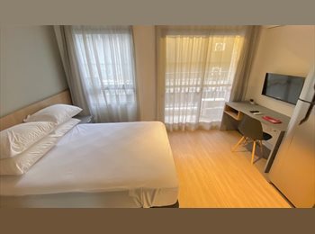 Roomgo BR - Studio Mobiliado em Moema, Moema - R$ 2.899 Por mês