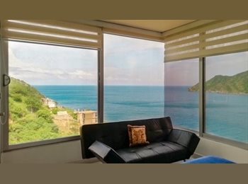 CompartoApto CO - MODERNO APARTAMENTO CON VISTA AL MAR Y ACCESO A LA PLAYA, Santa Marta - COP$ 3.500.000 por mes