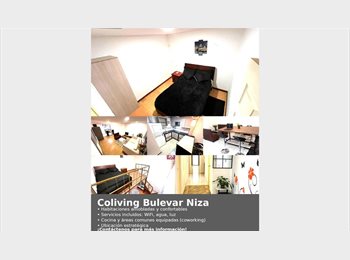 CompartoApto CO - Co-living: Habitación Amoblada con Cocina, Laundry y Co-working - cerca a Bulevar Niza, Bogotá - COP$ 850.000 por mes