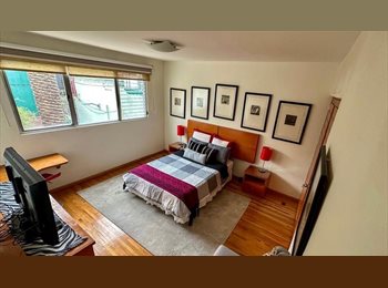 Roomgo MX - Recamara con baño privado, con vista al jardín, ventilación e iluminación natural., Miguel Hidalgo - MX$16,500 por mes