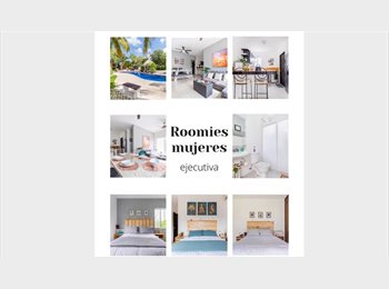 Roomgo MX - Habitación Unipersonal Mujer Ejecutiva, Cancún - MX$8,500 por mes