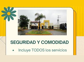 Roomgo MX - El mejor lugar de Metepec-San Mateo, te espera!!!, Lerma - MX$6,000 por mes