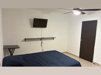 Roomgo MX - Recámara/cuarto/habitación Amueblada independiente, Monterrey - MX$6,500 por mes