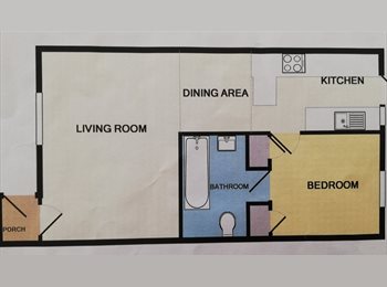Roomgo UK - All INCLUSIVE Newly referbished to a high standard! Double bedroom 1 bed Flat, Filton - £1,200 pcm