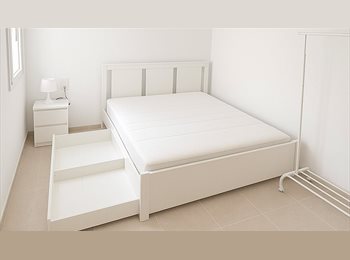 Roomgo ES - Se alquila habitacion con cama matrimonial muy luminosa, Eixample - 600 € por mes