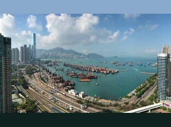 Roomgo HK - Flat Share - Luxury Building w/ Sea View, Pool, Near Central, Tai Kok Tsui - HKD8,500 pcm