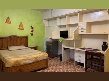 Roomgo MX - PRECIOSA RECAMARA AMUEBLADA CON TERRAZA TECHADA.   , Coyoacán - MX$7,300 por mes