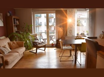 Appartager BE - Purple and yellow room to rent in Place Saint Pierre Etterbeek, Etterbeek - 595 € pm