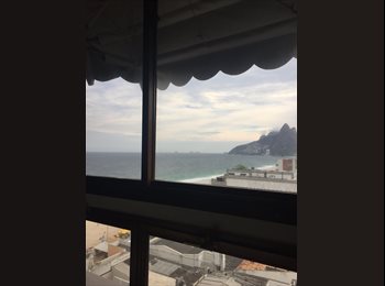 Roomgo BR - Excelente quarto frente praia de Ipanema, Ipanema - R$ 1.700 Por mês