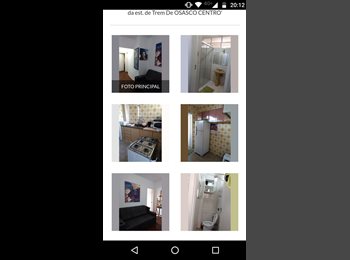 Roomgo BR - Alugo Quarto Solteiro 200 metros da est. de Trem De OSASCO CENTRO, Osasco - R$ 650 Por mês