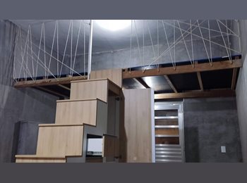 Roomgo BR - Kitnet Mobiliada Novinha residencia ótimo custo beneficio e localização prox. metro e principais ave, São Caetano do Sul - R$ 1.400 Por mês