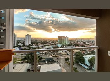 Roomgo BR - Apto 11 andar, mobiliado, 2Q, sendo 1Suite, excelente localização, Alto do Bueno, Goiânia - R$ 3.100 Por mês