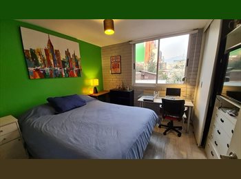 CompartoDepto CL - desde 1/enero/2026-Pieza Grande-Cama 2 Plazas-TV-Cerca Metros: Ñuñoa(L6) y Monseñor(L3), Ñuñoa - CH$350.000 por mes