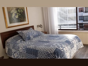 CompartoDepto CL - Espaciosa y cómoda habitación amueblada con baño privado en suite., Providencia - CH$520.000 por mes