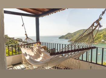 CompartoApto CO - Apartamento de 2 habitaciones-Wifi 450MB- amoblado con terraza privada en hermosa casa con vista al, Santa Marta - COP$ 4.000.000 por mes