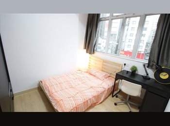Roomgo HK - $6000/ month Wan Chai Shared Flat (5 mins walk from MTR station), Wan Chai - HKD6,000 pcm