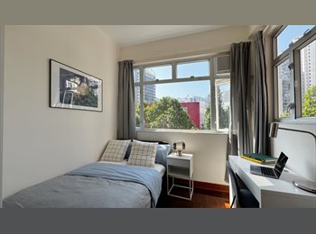 Roomgo HK - Bright Room in Causeway Bay, Wan Chai - HKD14,000 pcm