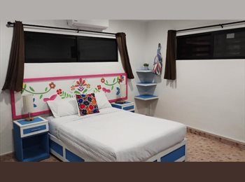 Roomgo MX - Habitacion1 Sencilla con baño propio y a/a, Mérida - MX$8,500 por mes