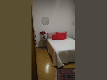 Roomgo BR - DORMITÓRIO COM CAMA DE CASAL, Pinheiros - R$ 1.600 Por mês