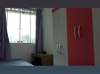 Roomgo BR - ótimos quarto p/ moças, c/piscina, Lavanderia, mobiliado, individual, internet s/fio,2  Wi-Fi 100/20, Vila Mariana - R$ 500 Por mês