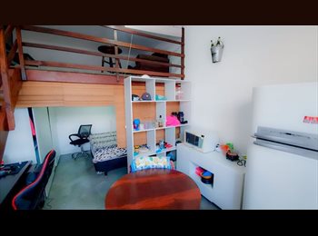 Roomgo BR - Kitnet completa em ambiente seguro e organizado próximo a Linha Lilás de metrô, Santo Amaro - R$ 2.000 Por mês