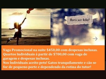 Roomgo BR - Alugo Quarto Ind./Suite Vaga Só Para Moças, Px. metrô Penha!, Penha - R$ 535 Por mês