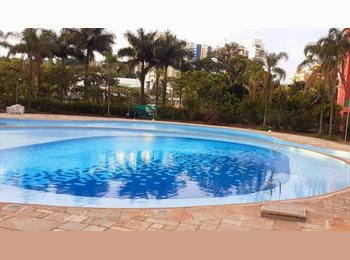 Roomgo BR - Suíte feminina piscina sauna academia, Perdizes - R$ 1.800 Por mês