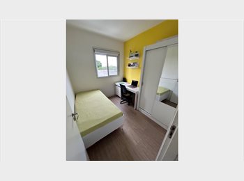 Roomgo BR - Quarto em apê charmoso com jardim na varanda, lazer completo e , Morumbi - R$ 1.400 Por mês