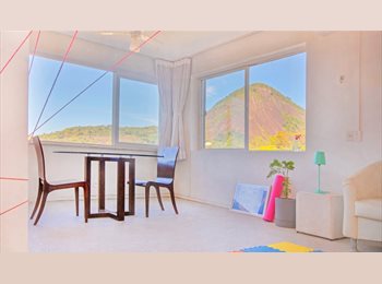 Roomgo BR - Apartamento com vista para Cristo e Pão de Açúcar, Laranjeiras - R$ 6.500 Por mês