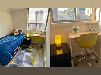 CompartoDepto CL - Habitación con baño privado, Metro Sta. Isabel, Santiago Centro - CH$270.000 por mes