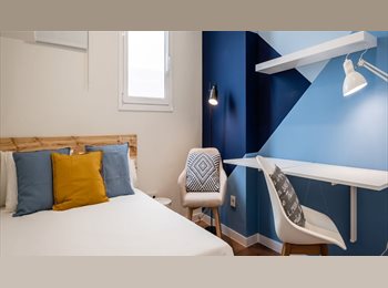 Roomgo ES - (RH26-R6) Habitacion doble en hermoso piso cercano a Pl. Catalunya, Barcelona - 820 € por mes