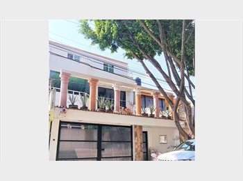 Roomgo MX - HABITACIÓN en Coyoacán Ejecutivos o Estudiantes, Coyoacán - MX$4,500 por mes