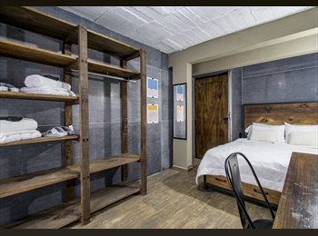 Roomgo MX - Single Queen Room in Coliving, Gustavo A. Madero - MX$7,060 por mes